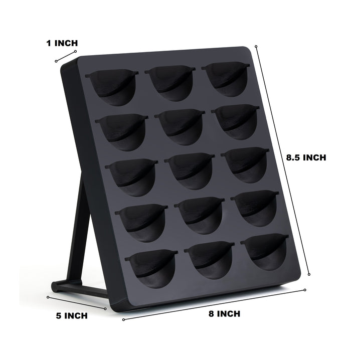 Vertuo Pod Holder Stand for Nespresso Vertuo Capsule Storage Organizer for Countertop, Drawer, or Wall Mount